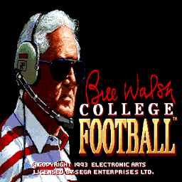 Bill Walsh College Football (U) Title Screen